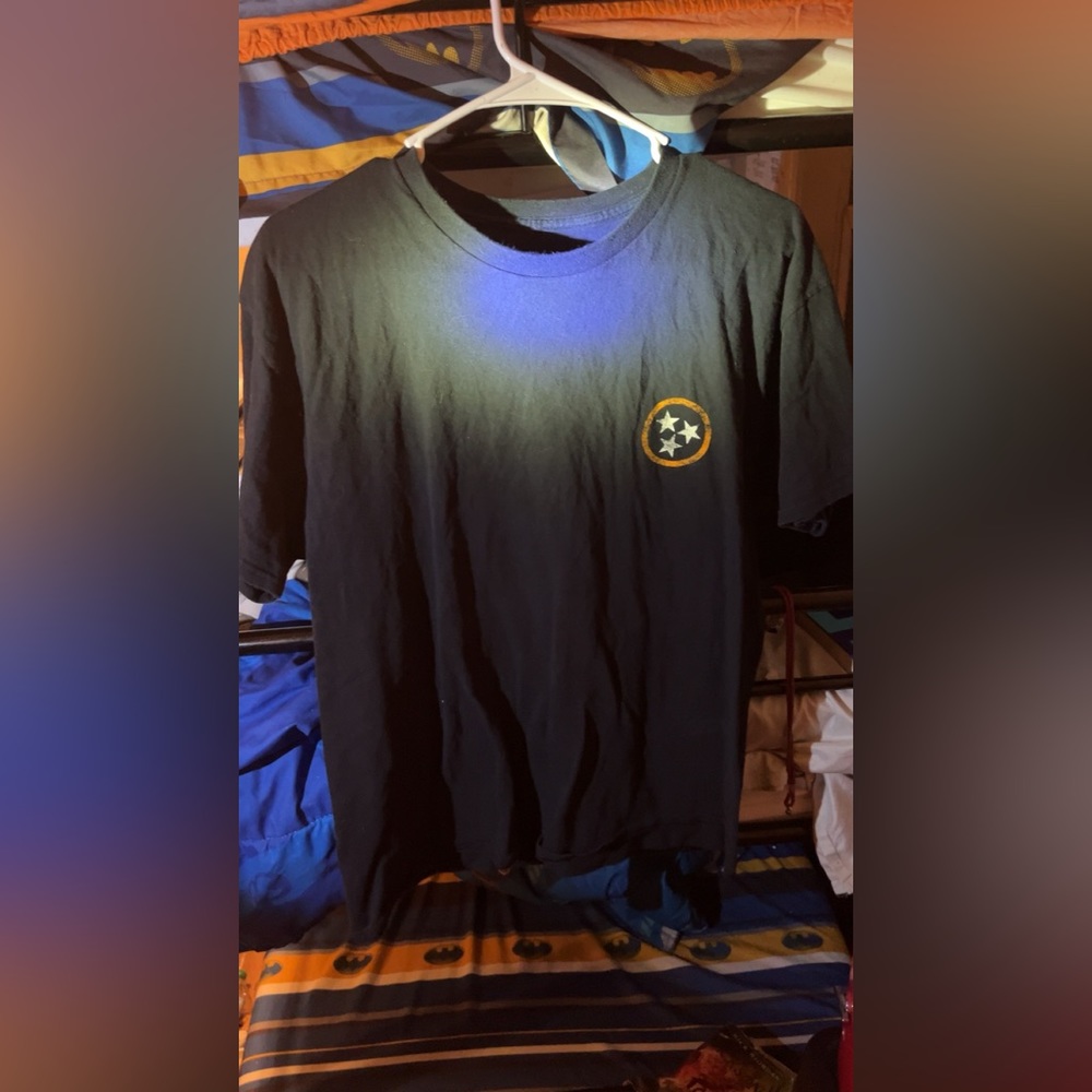 Black Volunteer state t shirt